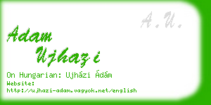 adam ujhazi business card
