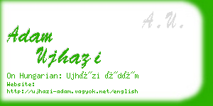 adam ujhazi business card